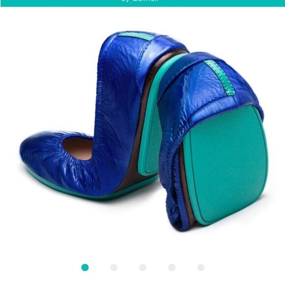 Tieks Shoes - Tieks Patent Sapphire Blue Ballet Flats Size 9